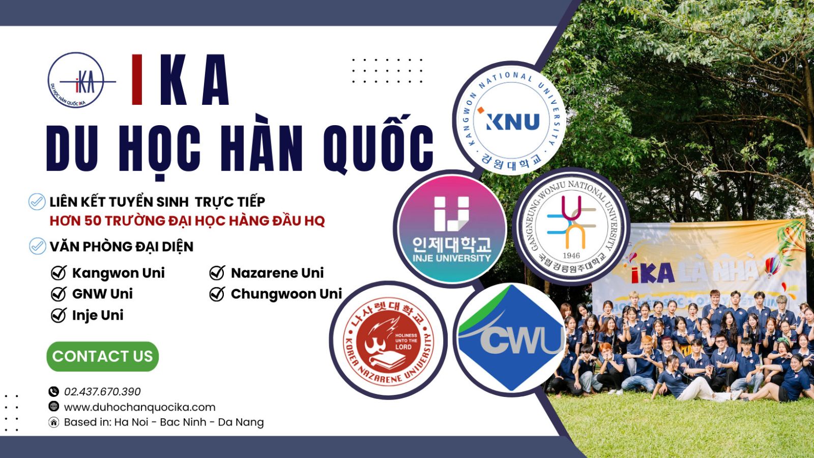 IKA Việt Nam cung cấp những dịch vụ gì cho sinh viên du học Hàn Quốc?